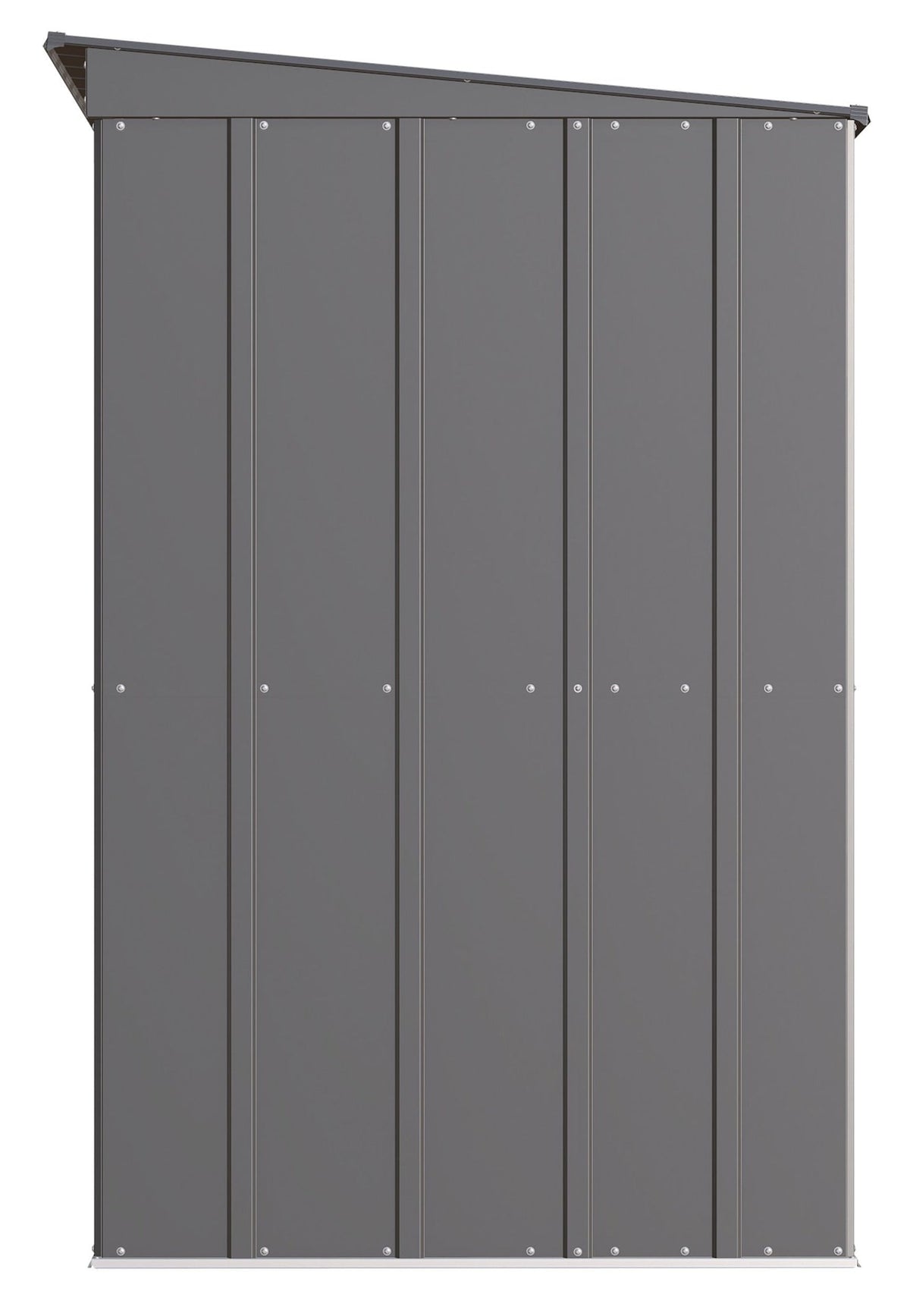 Classic Galvanized Steel Storage Shed, Charcoal, 10-ft x 4-ft G7V1 - product image 4