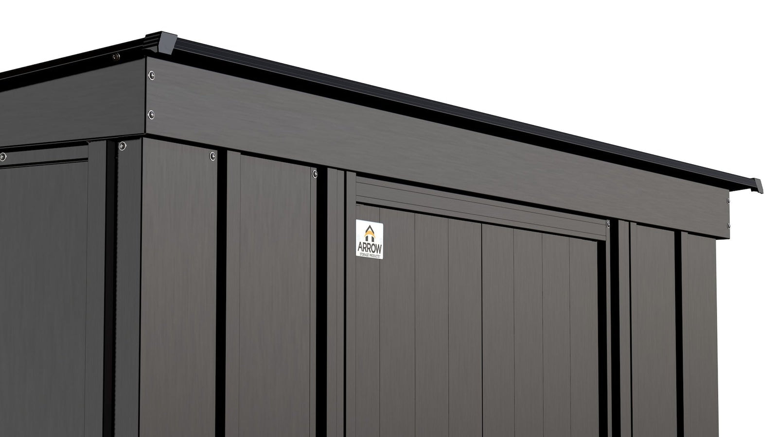 Classic Galvanized Steel Storage Shed, Charcoal, 10-ft x 4-ft G7V1 - product image 7