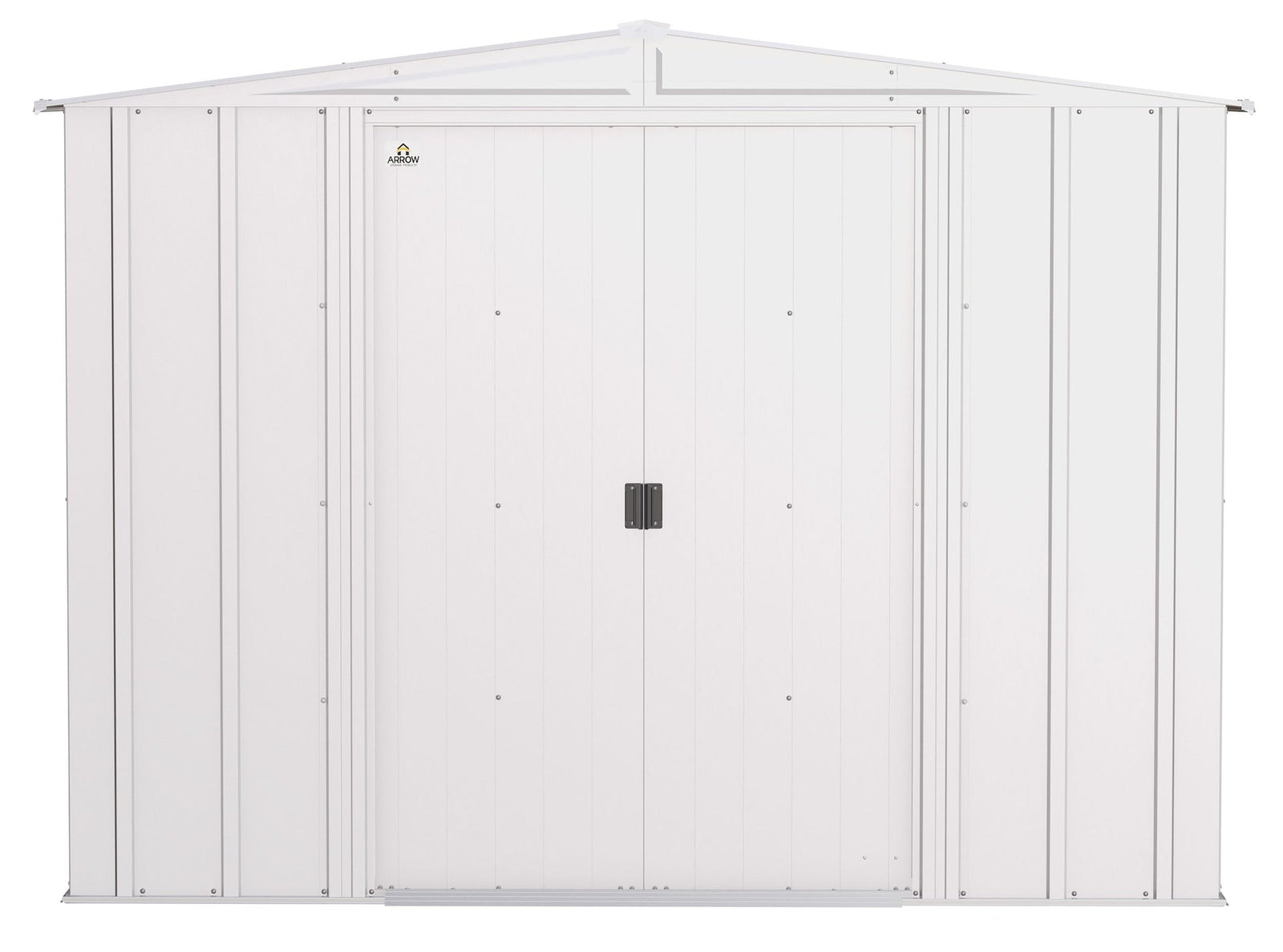 Classic Galvanized Steel Storage Shed, Flute Grey, 8-ft x 8-ft O4E6 - product image 3
