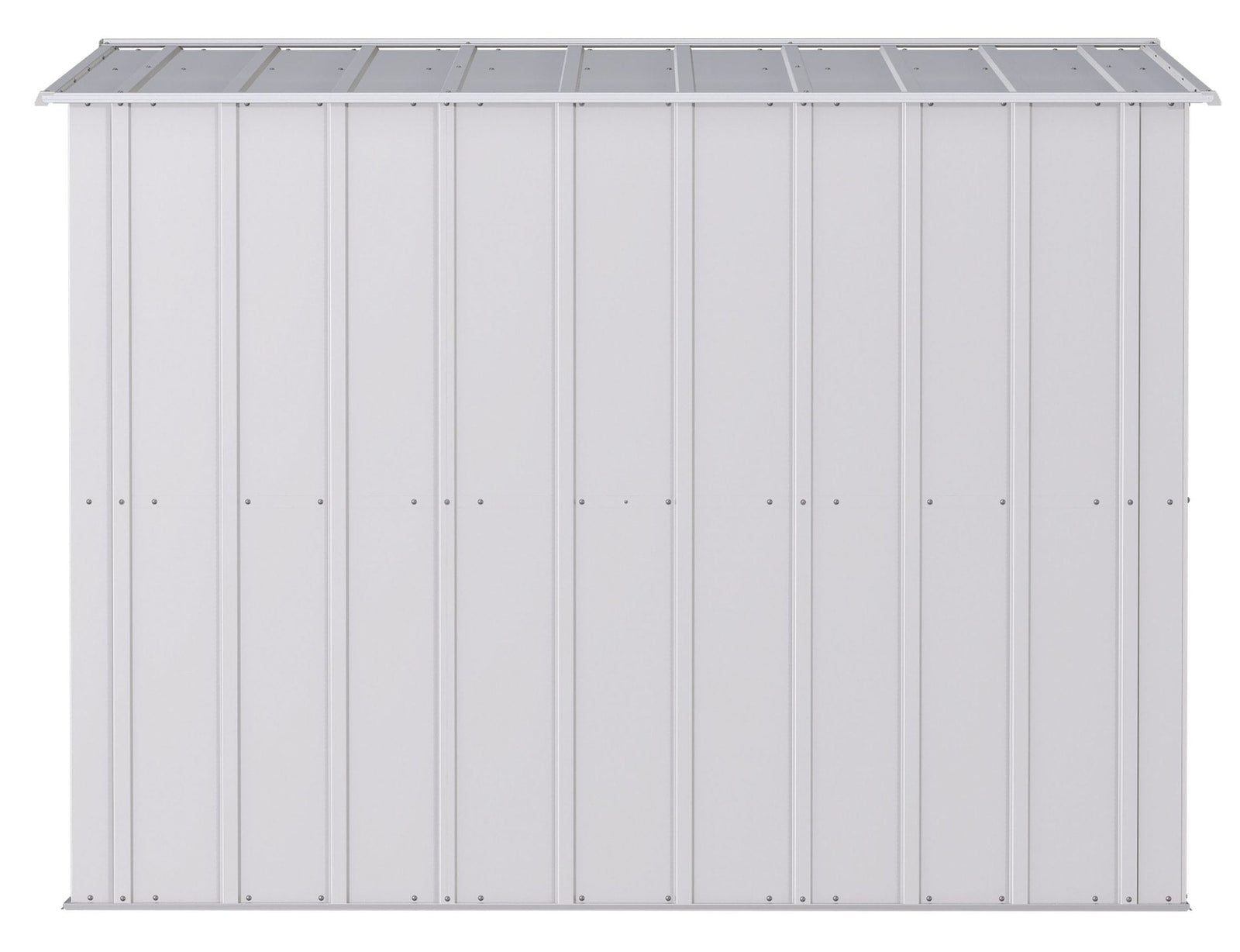 Classic Galvanized Steel Storage Shed, Flute Grey, 8-ft x 8-ft O4E6 - product image 6