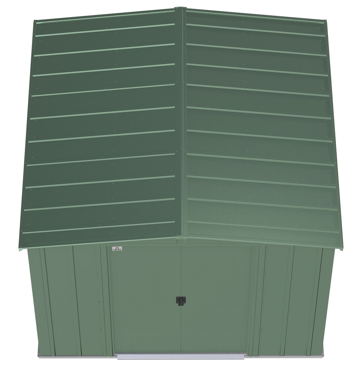 Classic Galvanized Steel Storage Shed, Sage Green, 8-ft x 8-ft Z9T9 - product image 4