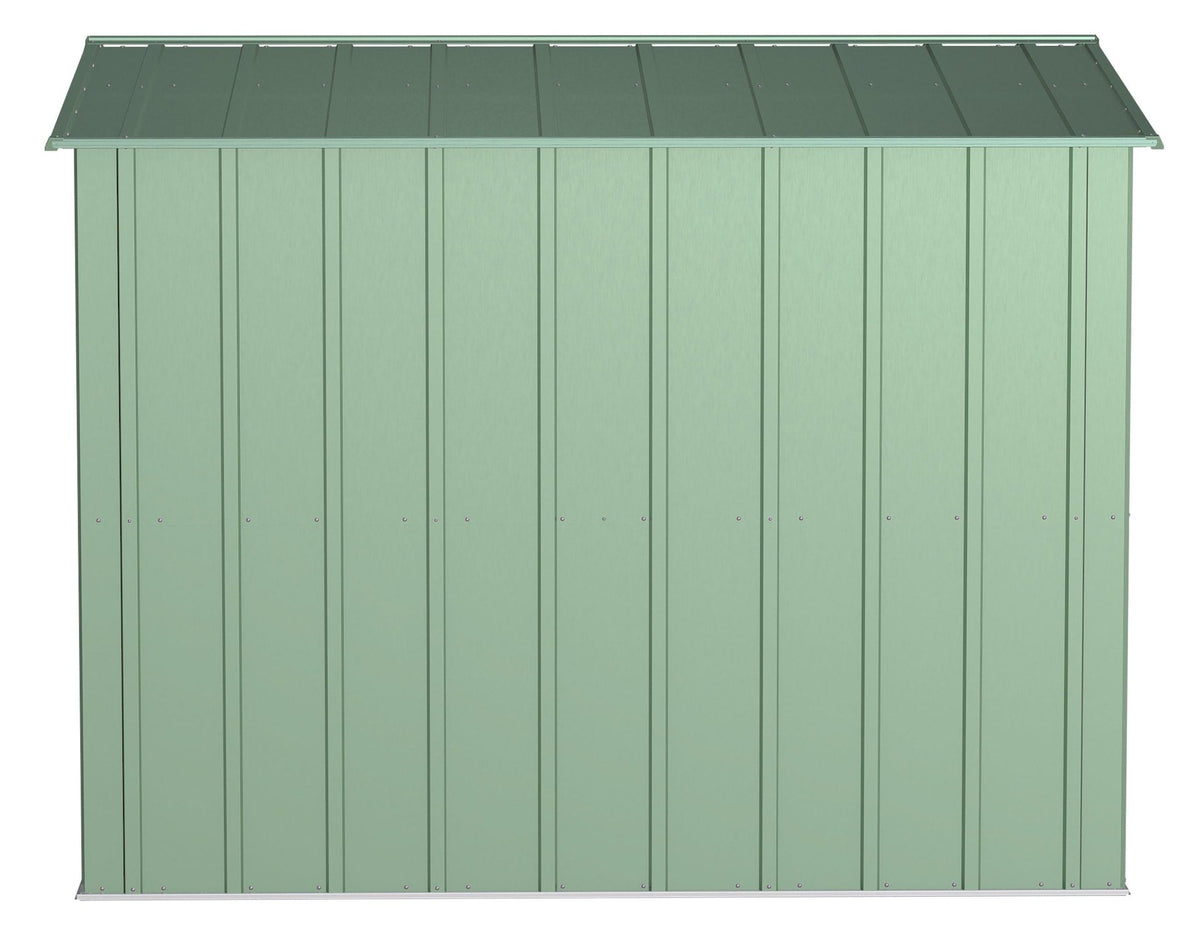 Classic Galvanized Steel Storage Shed, Sage Green, 8-ft x 8-ft Z9T9 - product image 6