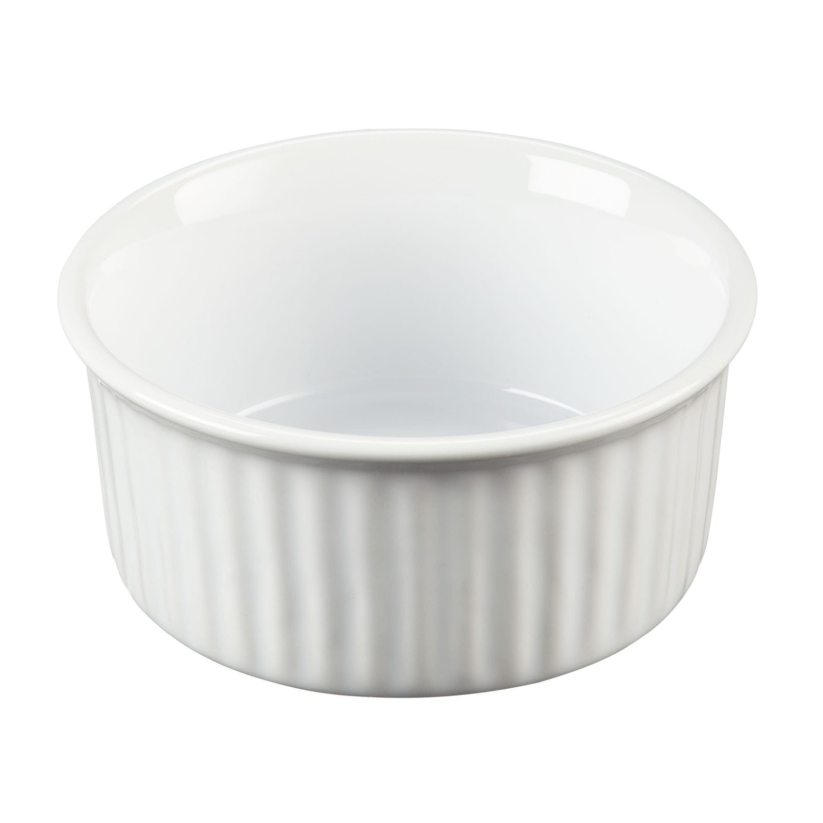 Ceramic Ramekin, White, 4.92 x 2.36-in Y0F4 - product image 1