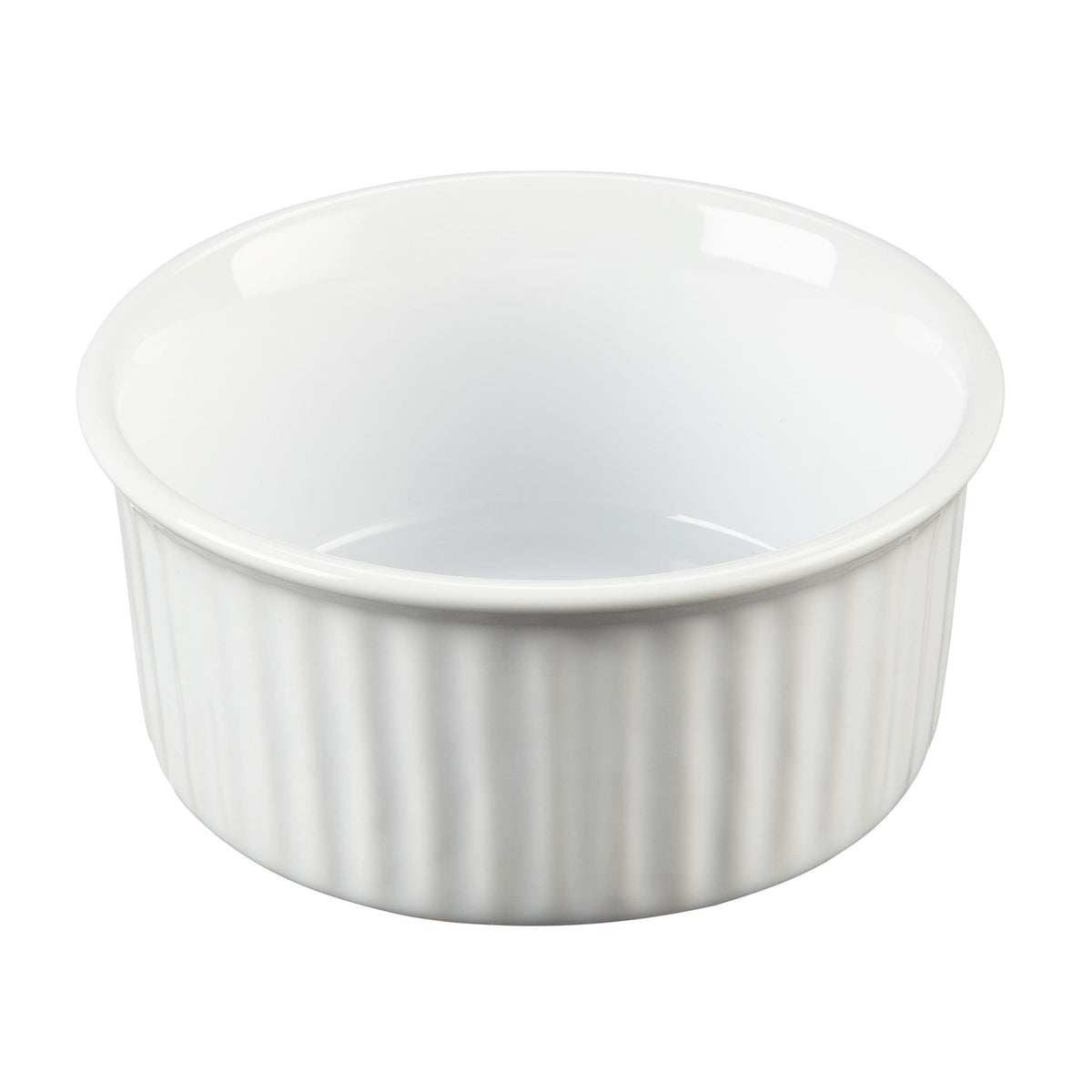 Ceramic Ramekin, White, 4.92 x 2.36-in K8Y6 - product image 1