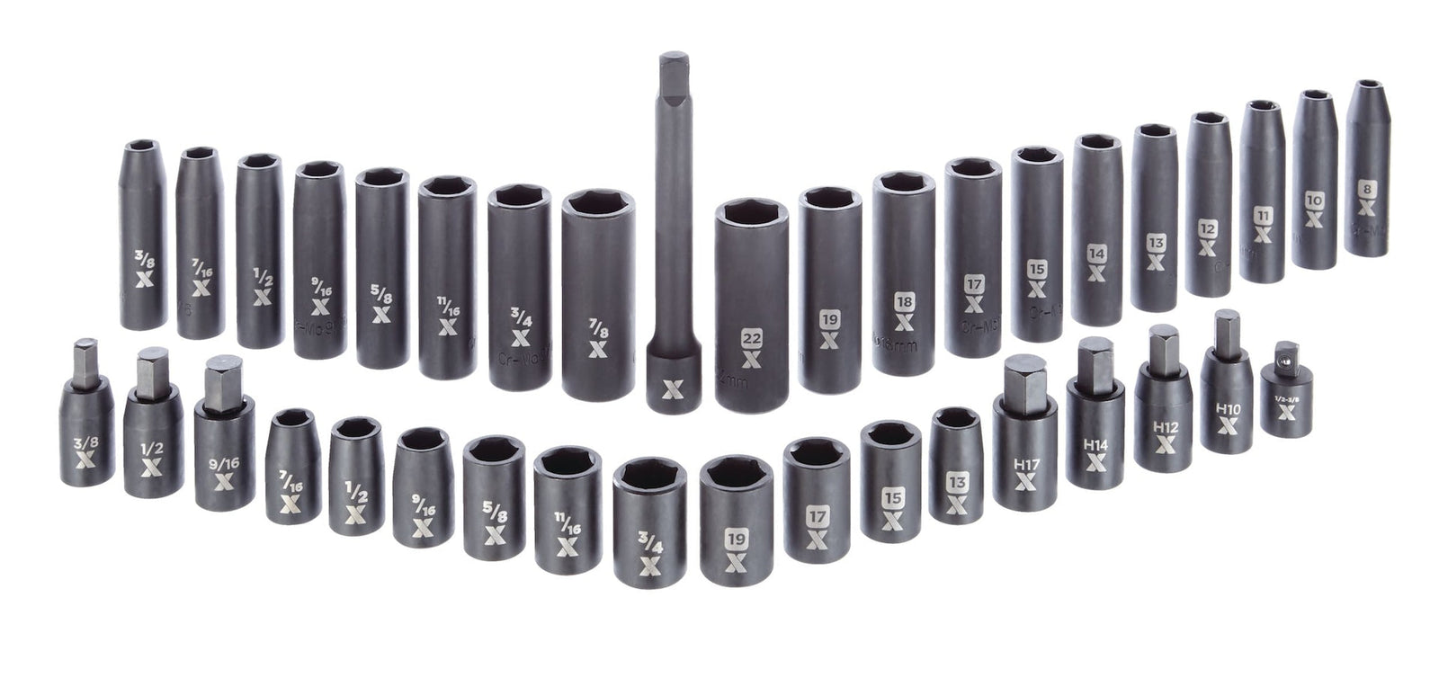 1/2-in Drive Professional Grade Impact Socket Set, 38-pc, CRMO N0V8 - product image 7