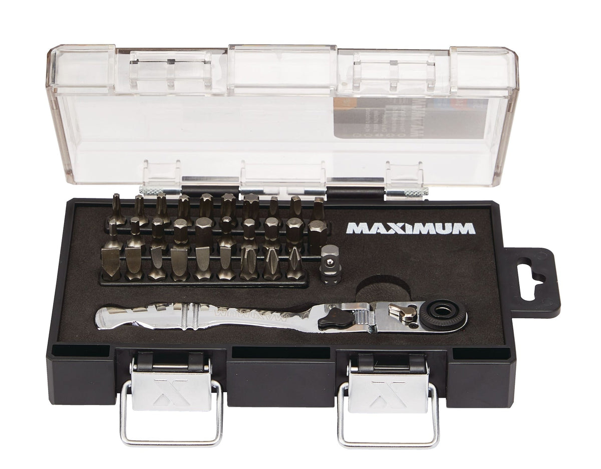 1/4-in Drive Ratchet & Bit Set, 31-pc, SAE/Metric H9B7 - product image 1