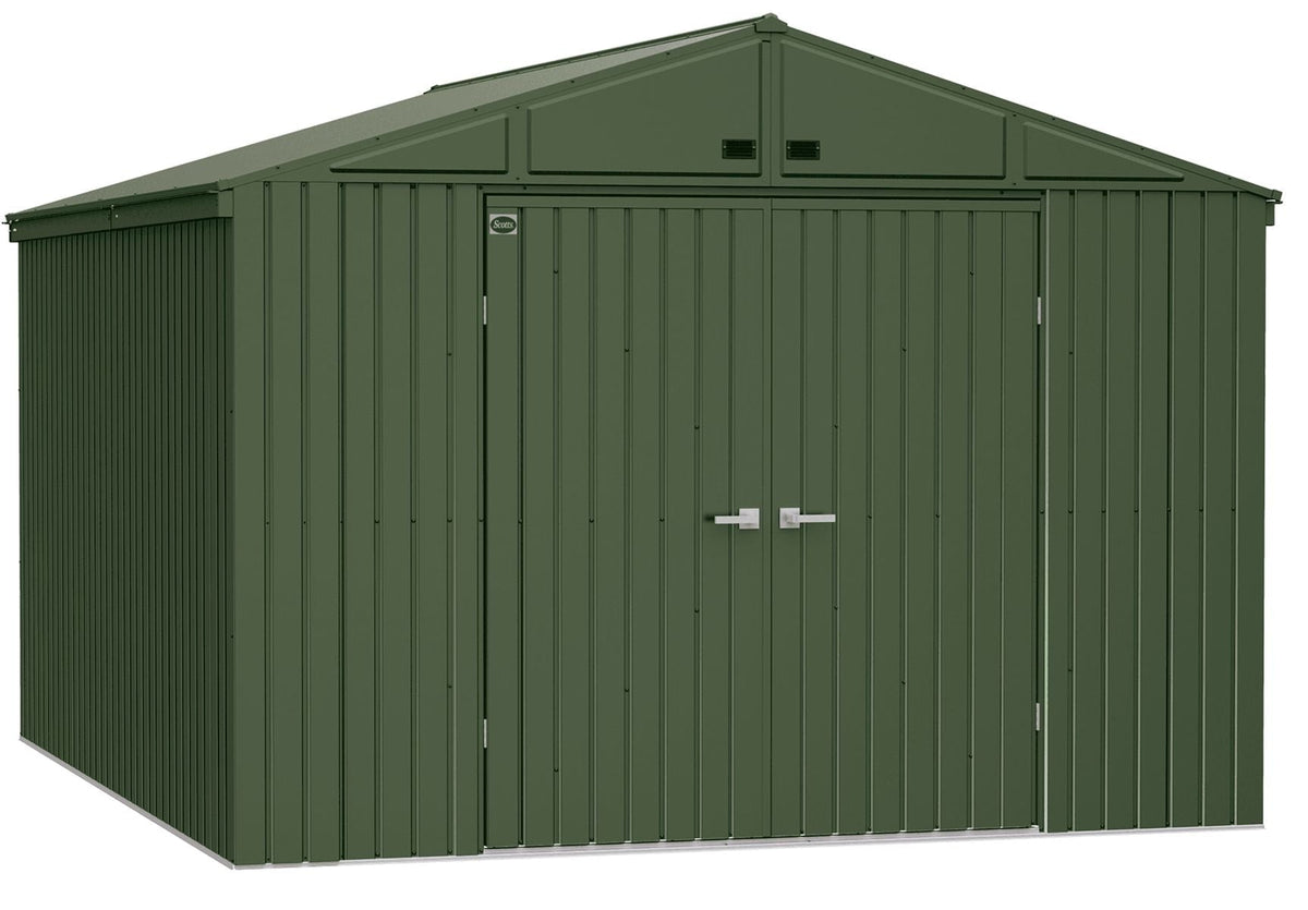 10x14-ft Green Corrosion-Resistant Lawn Care Storage Shed Z6P3 - product image 1
