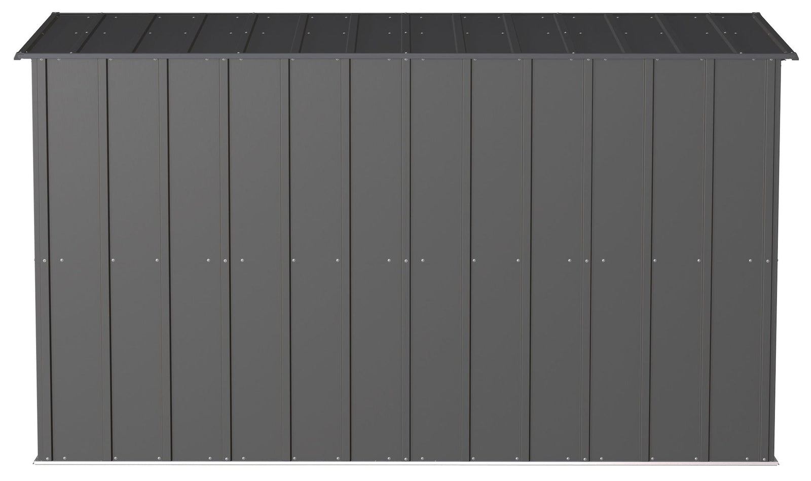 Classic Galvanized Steel Storage Shed, Charcoal, 10-ft x 4-ft G7V1 - product image 8