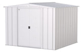 Classic Galvanized Steel Storage Shed, Flute Grey, 8-ft x 8-ft O4E6 - product image 2