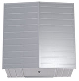 Classic Galvanized Steel Storage Shed, Flute Grey, 8-ft x 8-ft O4E6 - product image 4