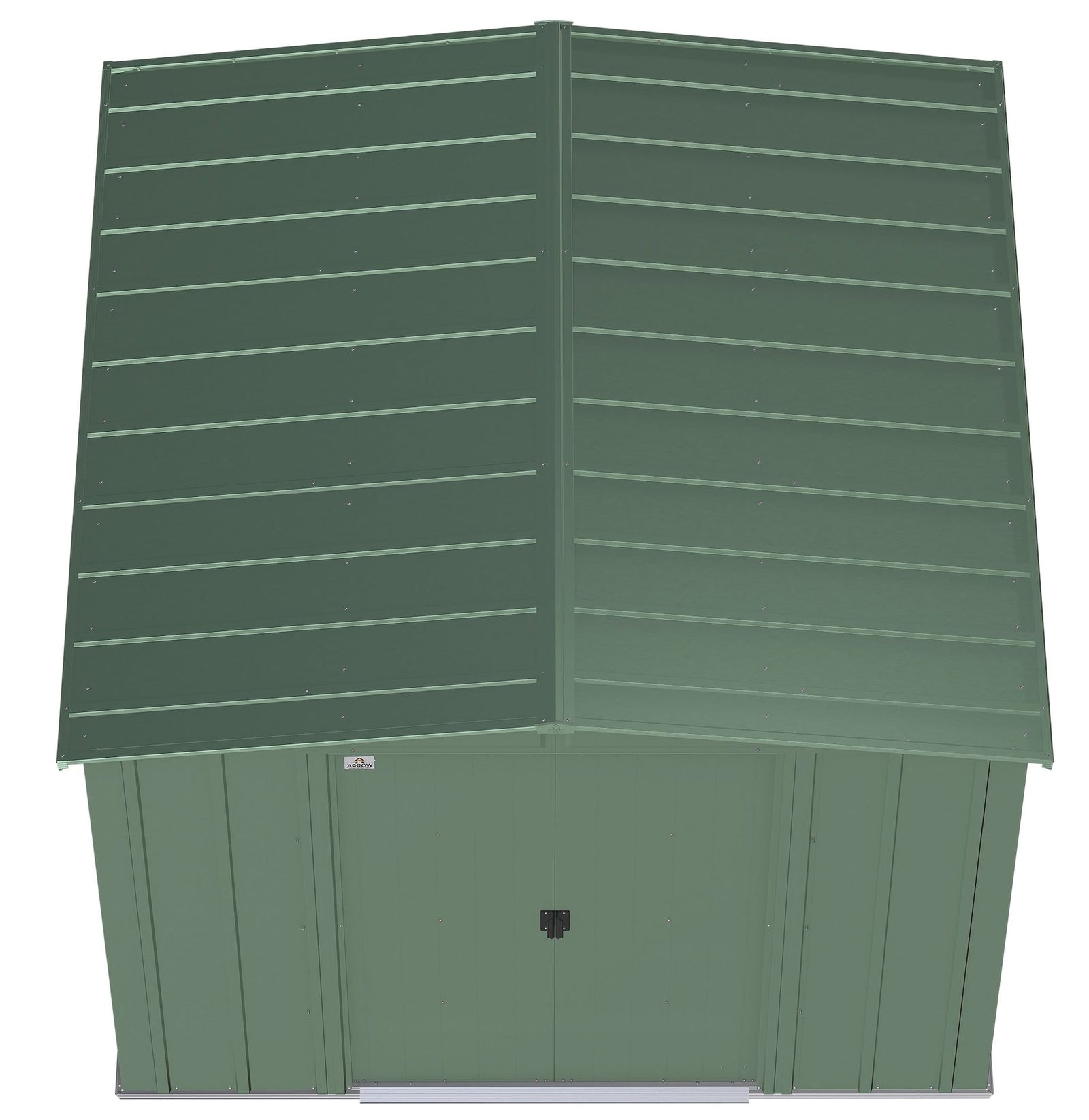 Classic Galvanized Steel Storage Shed, Sage Green, 8-ft x 8-ft Z9T9 - product image 4