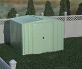 Classic Galvanized Steel Storage Shed, Sage Green, 8-ft x 8-ft Z9T9 - product image 8