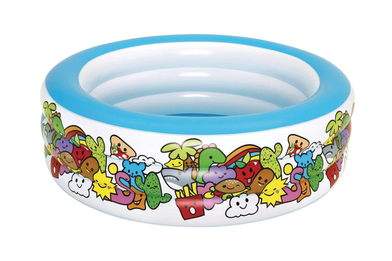 Deluxe Round Inflatable Pool, 5-ft x 20-in L4J0