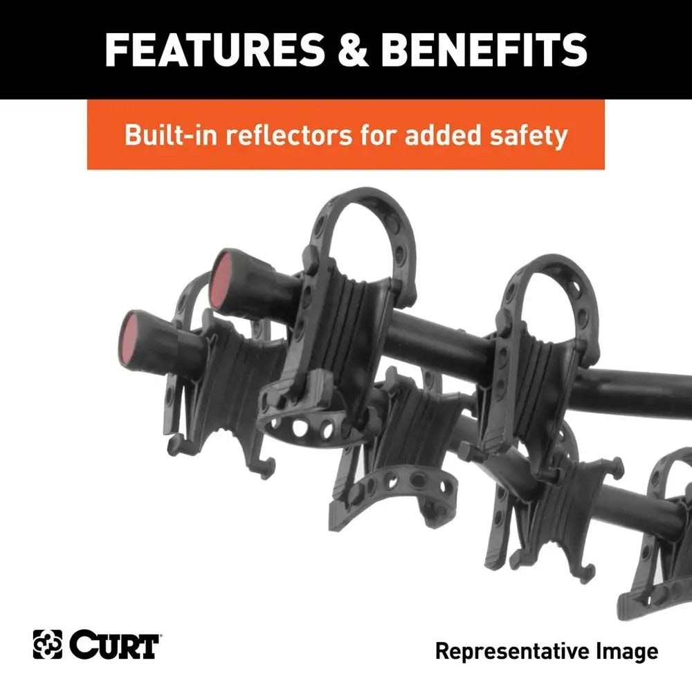 18065 Premium 5-Bike Two Arm Hitch Mount Bike Rack, Fits 2-in Receiver, Black X0F5 - product image 4