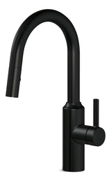 Colby Single Handle Pull Down Kitchen Faucet, Matte Black W1P8 - product image 1