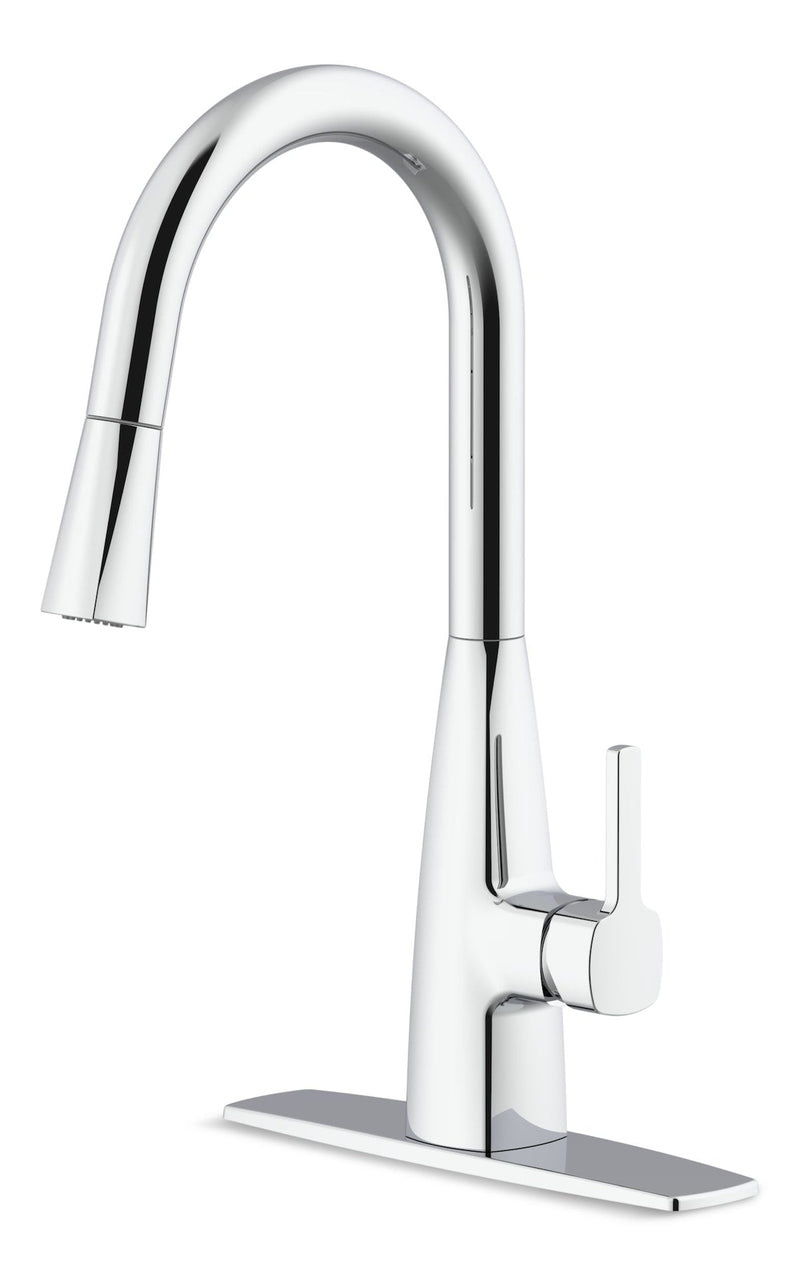 Danillo 1-Handle 8-in Centerset Pull Down Kitchen Faucet, Assorted Finishes I0U7