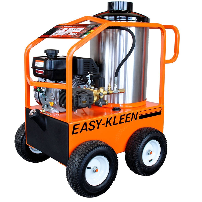 Commercial 2700 PSI 3 GPM 6.5 HP Engine Hot Water Wheeled Gas Pressure Washer Q8I5