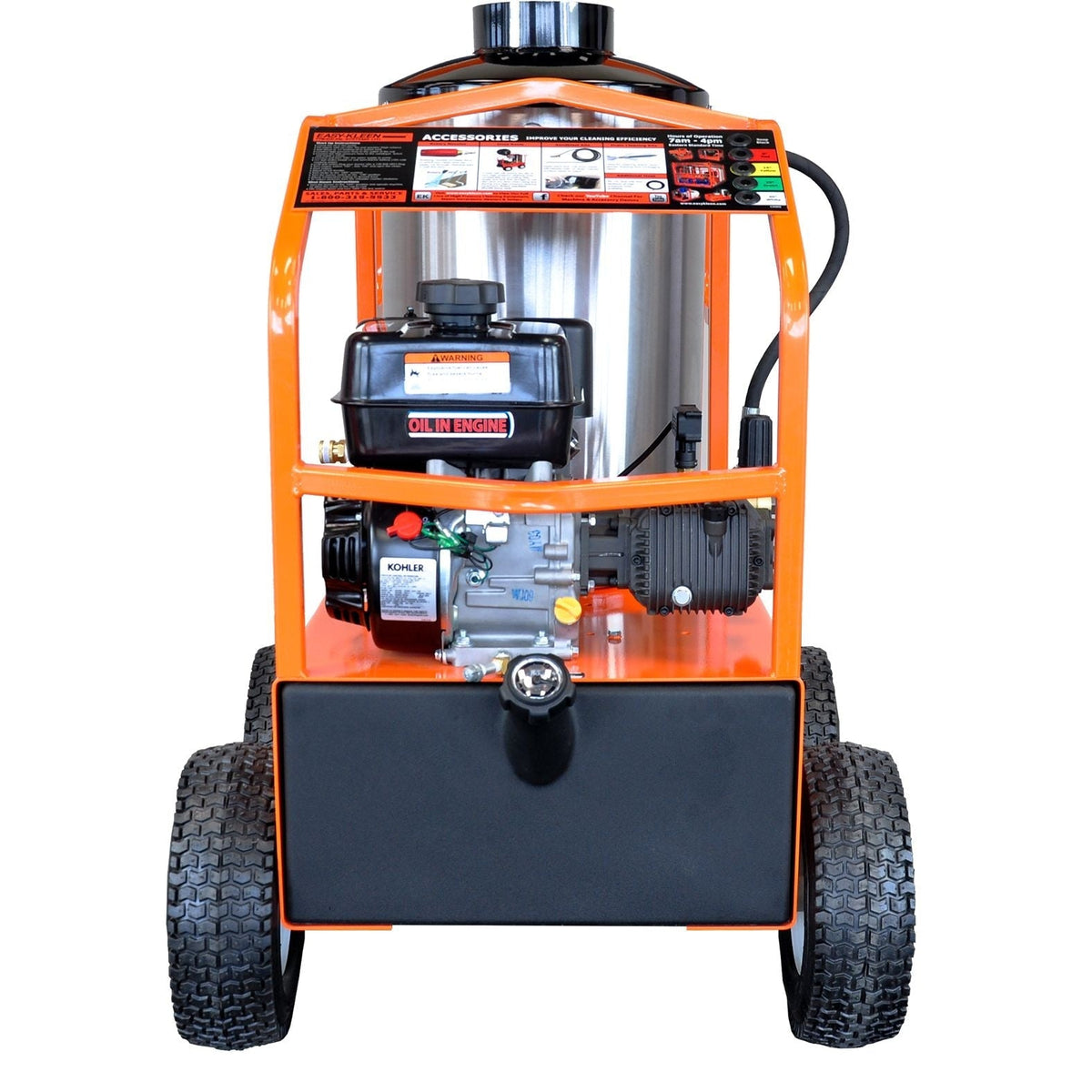 Commercial 2700 PSI 3 GPM 6.5 HP Engine Hot Water Wheeled Gas Pressure Washer Q8I5 - product image 4
