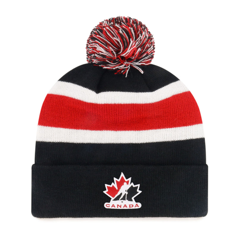 Toque with Breakaway Cuff and Pom Pom E9X1