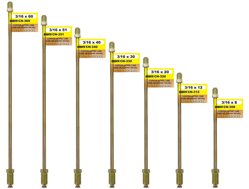 CN340 Copper Nickel Brake Line, Standard, 40 x 3/16-in Please make sure this part fits your need M8B3