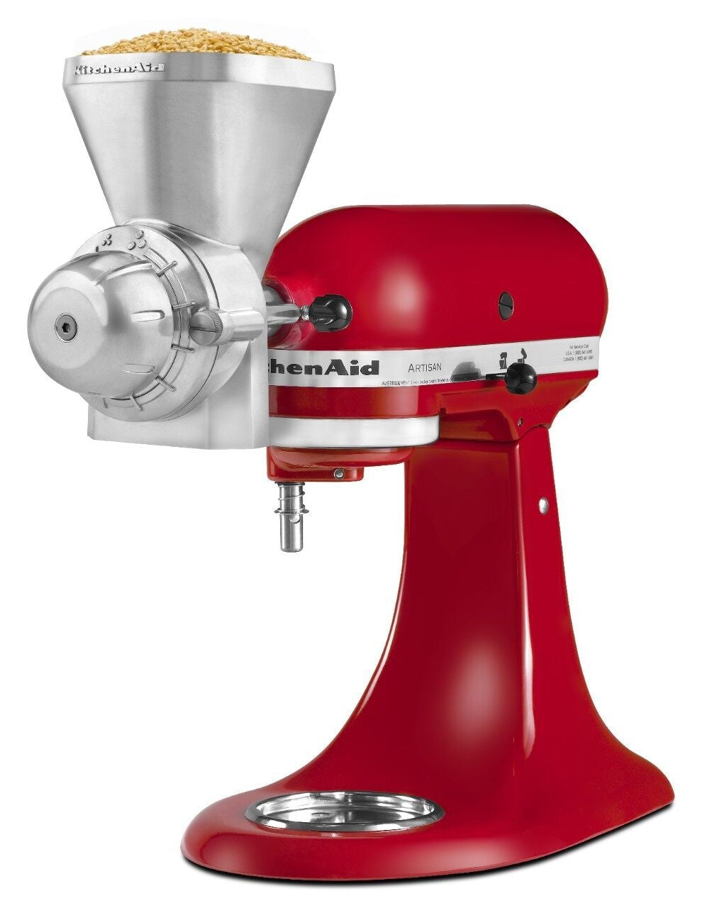 Grain Mill Stand Mixer Attachment with 12 Grind Levels K7N9 - product image 3