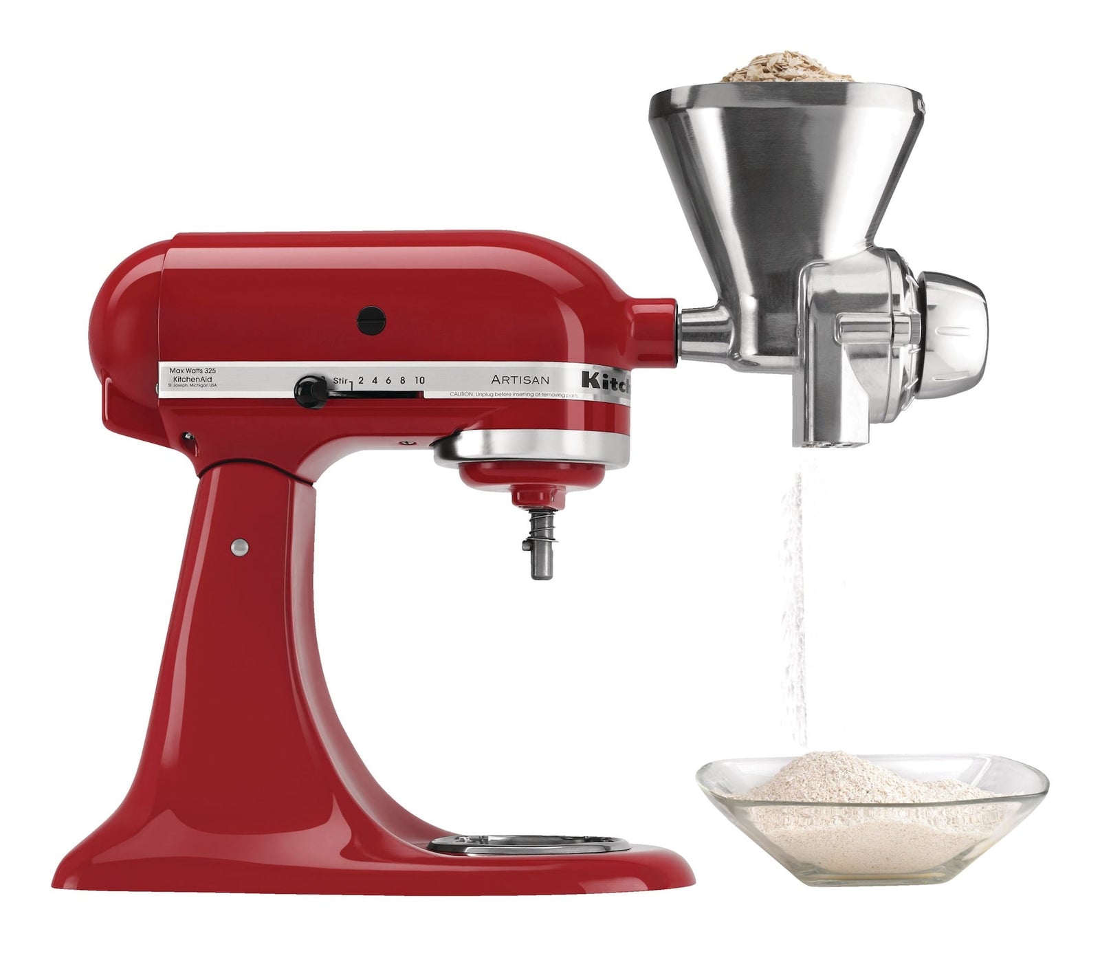 Grain Mill Stand Mixer Attachment with 12 Grind Levels K7N9 - product image 5