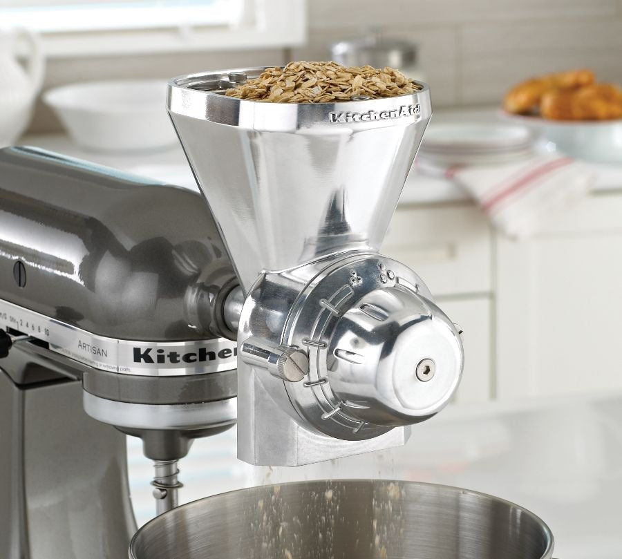 Grain Mill Stand Mixer Attachment with 12 Grind Levels K7N9 - product image 7