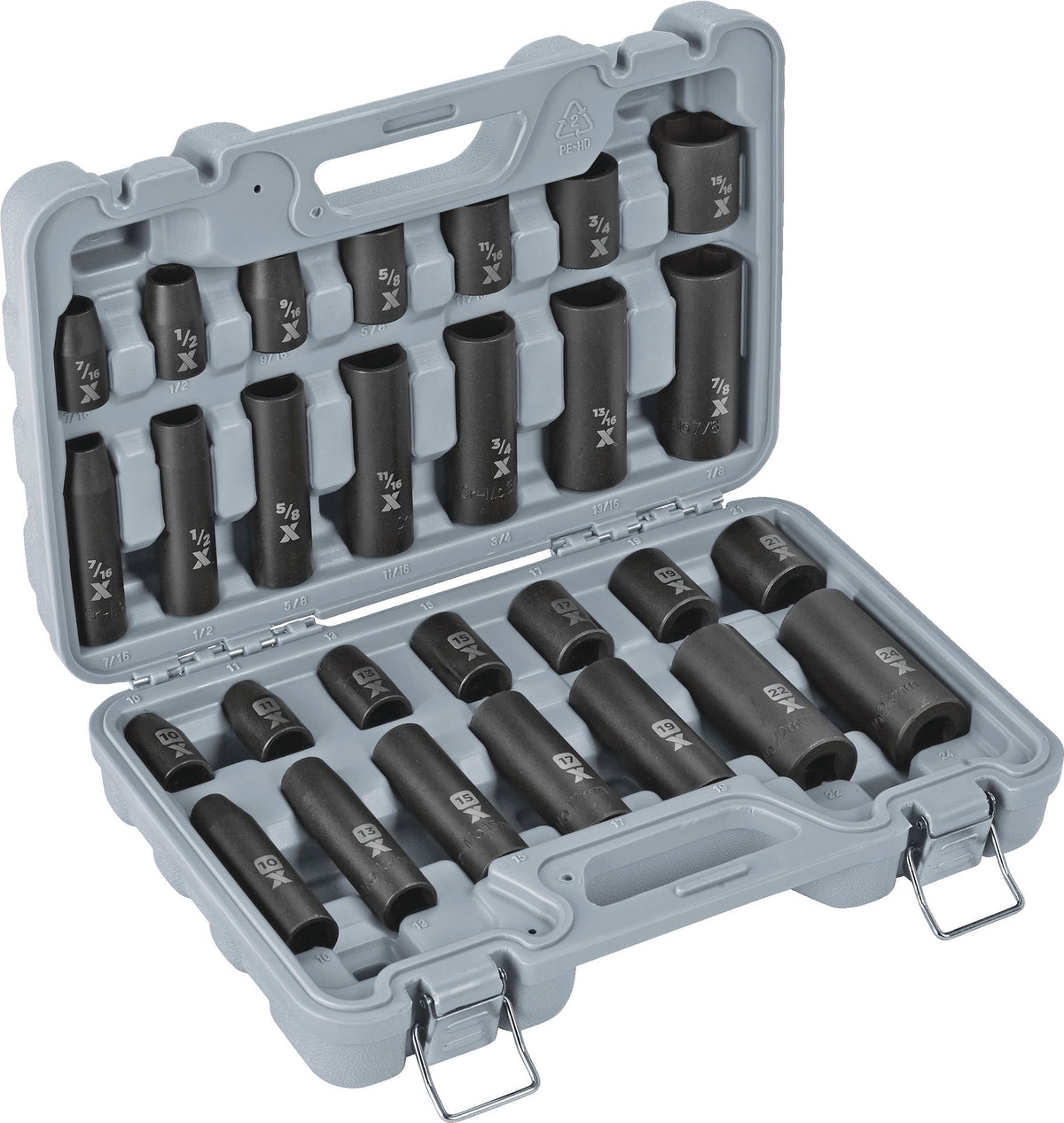 1/2-in Drive Professional Grade Impact Socket Set, 28-pc, CRMO X9G4 - product image 4
