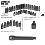 1/2-in Drive Professional Grade Impact Socket Set, 38-pc, CRMO N0V8 - product image 4