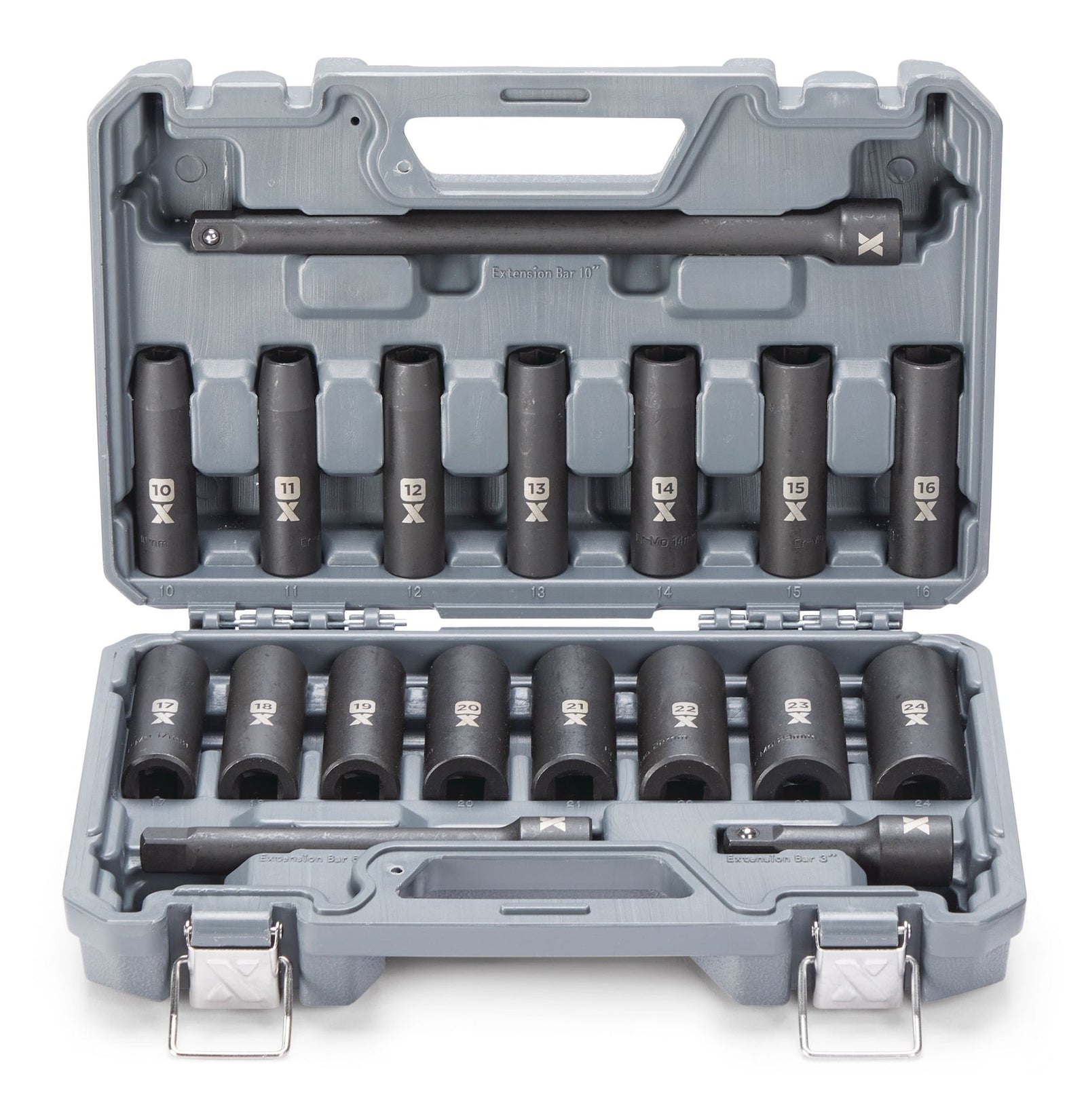 1/2-in Drive Professional Grade Impact Sockets Set, 18-pc, Metric O6A2 - product image 2
