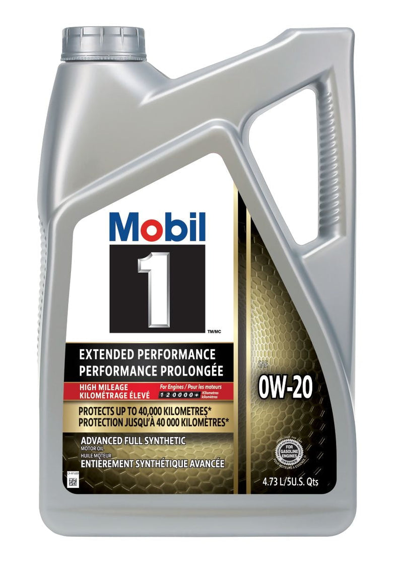 1 Extended Performance High Mileage 0W20 Synthetic Engine/Motor Oil, 4.73-L P9E7