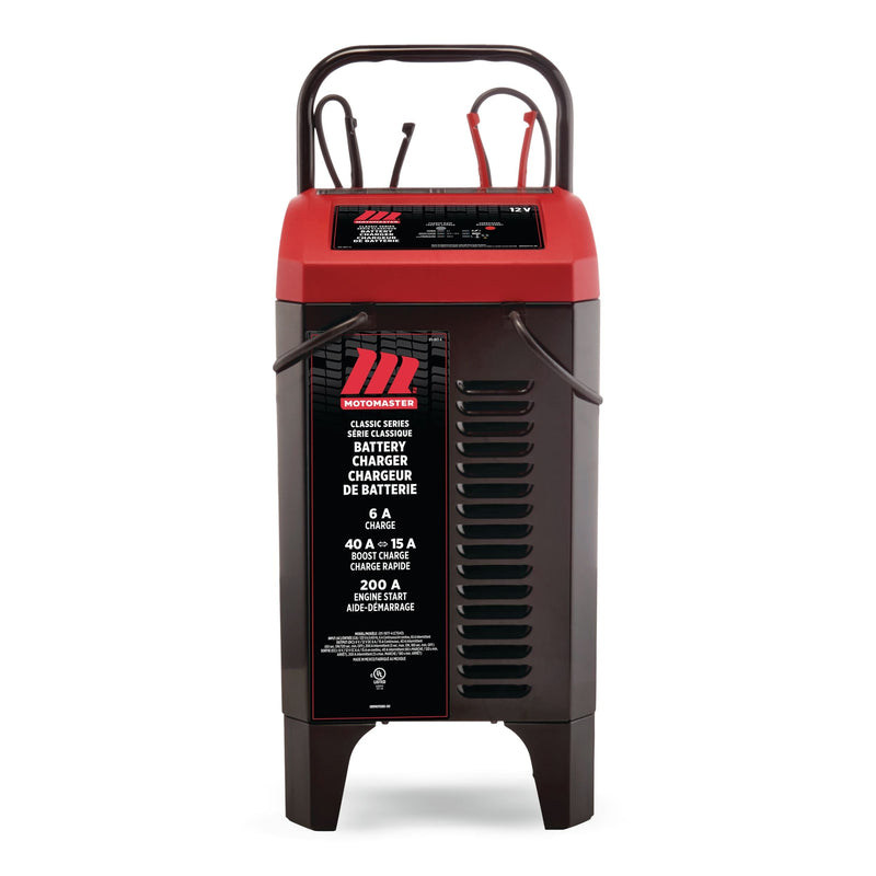 Classic Series Wheeled Smart Battery Charger, Fully Automatic, 40/15/6-Amp, 12V, with 200-Amp Engine Start M7D5