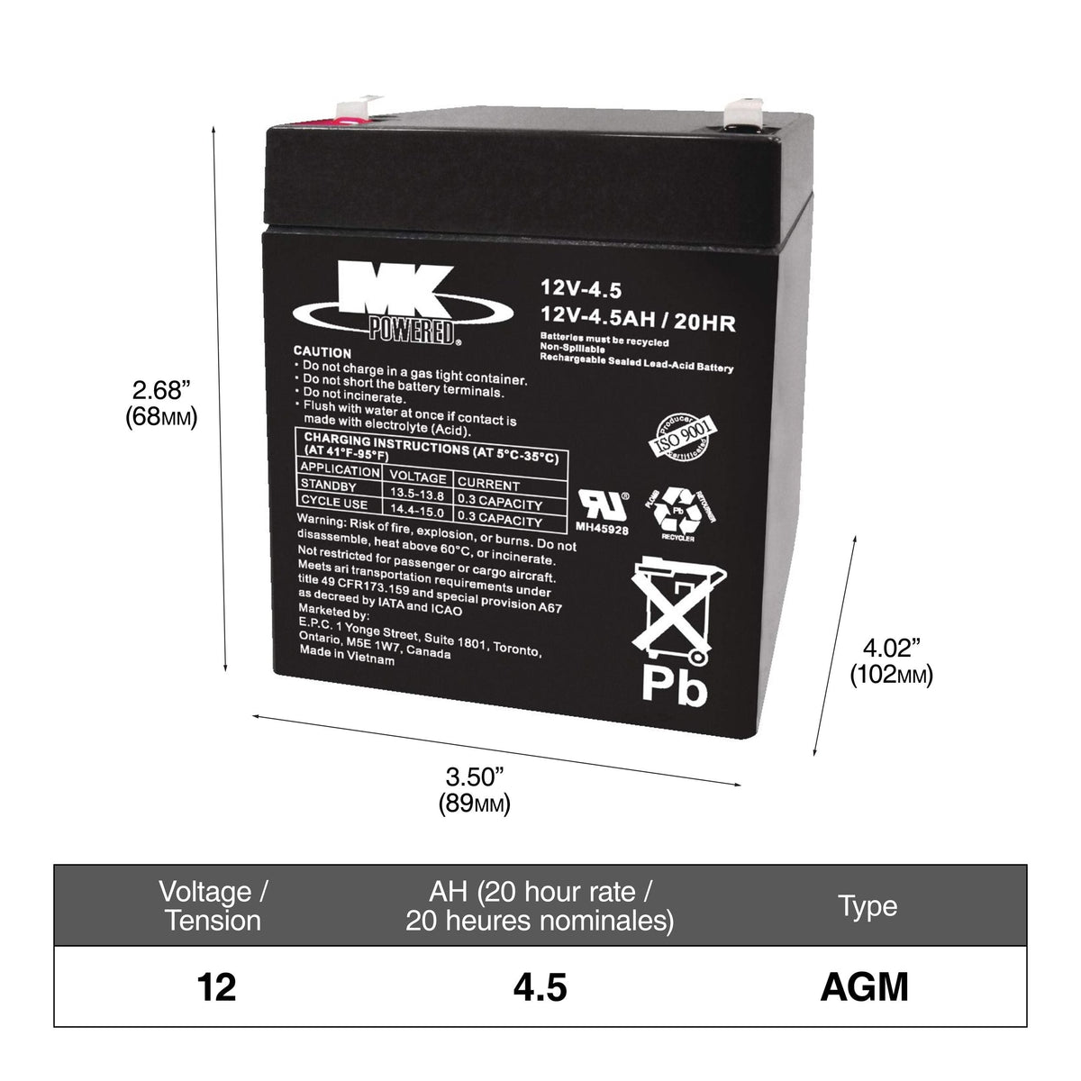 Commercial Group Size 1 6-Volt Battery R2W1 - product image 1