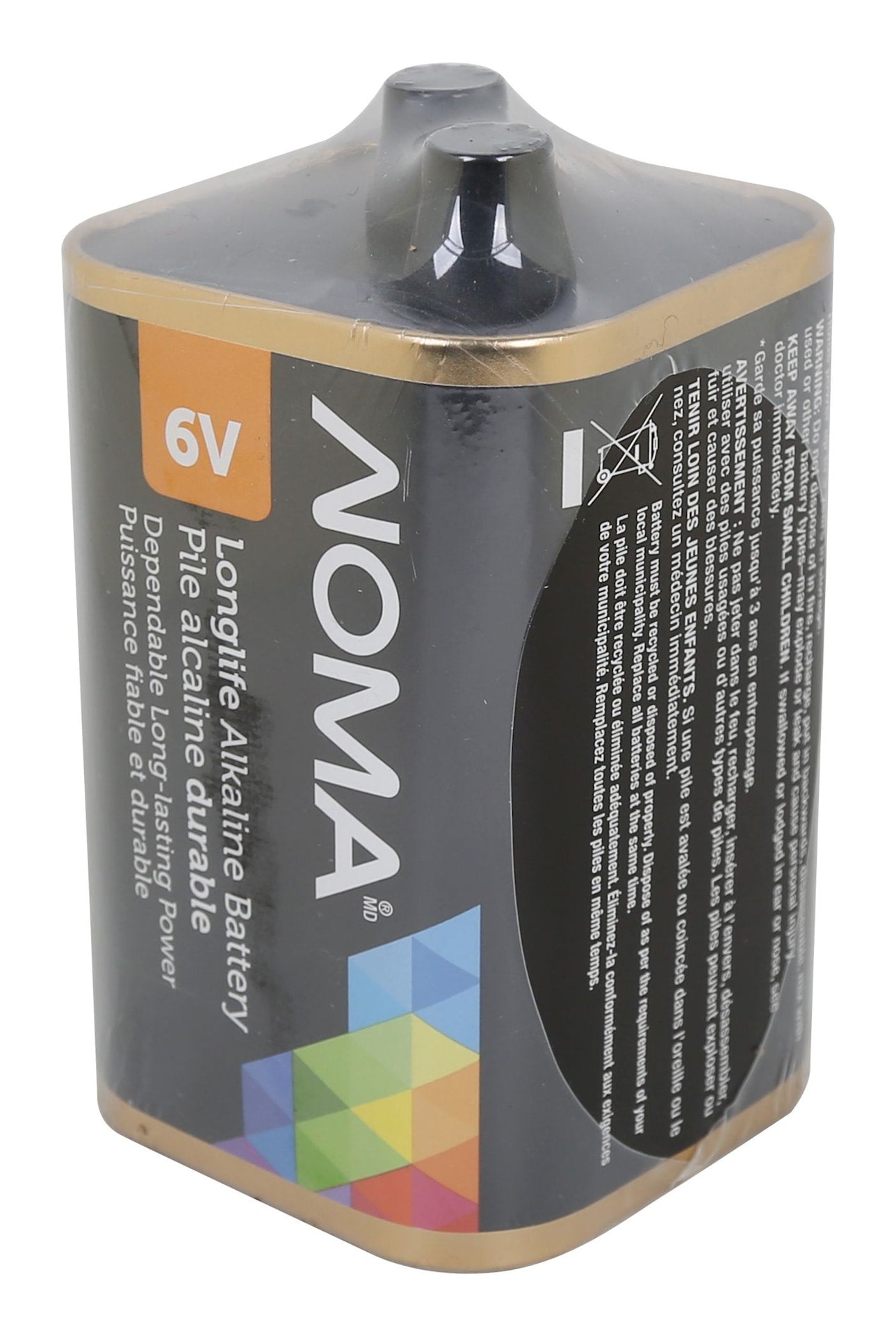 1-pk 6V / 6 Volt Square Alkaline Lantern Battery, Long Lasting F9F8 - product image 1