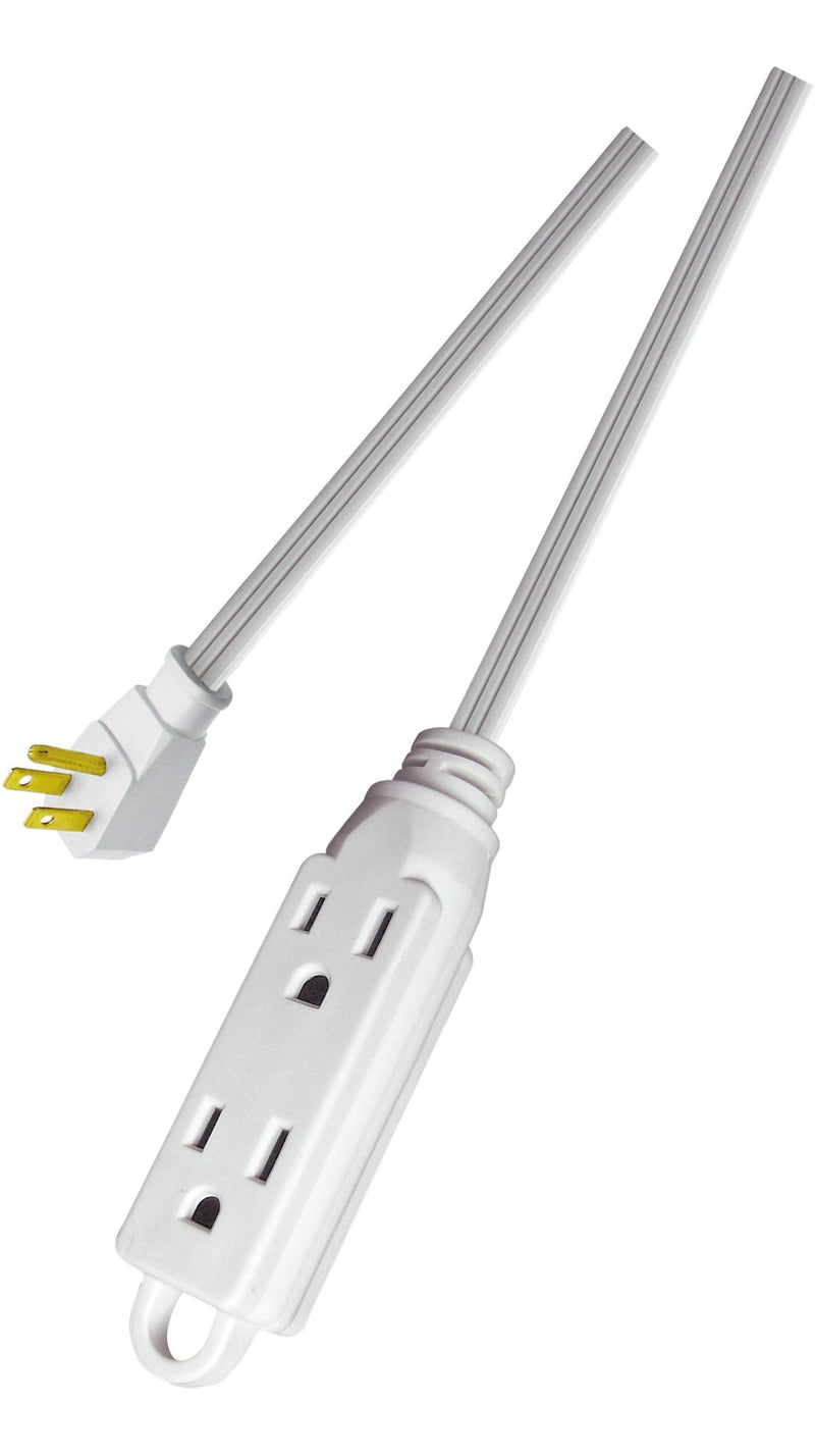 16/3 All-Purpose Extension Cord, Light-Duty, 3 Grounded Outlets, White G6G4