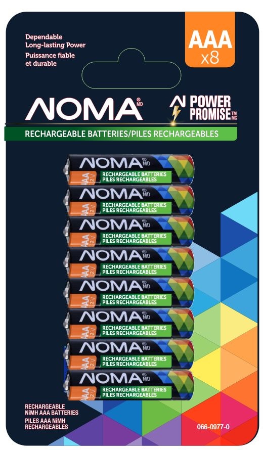 AAA Ni-MH Rechargeable Battery, 8-pk C1H9