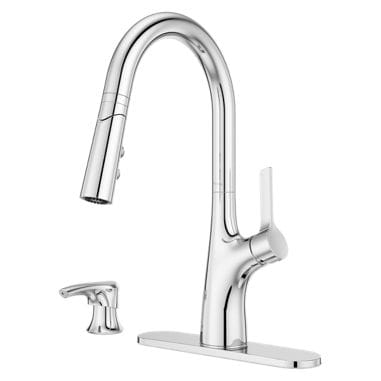 Ceylon Pull-Down Kitchen Faucet, Polished Chrome N7A6