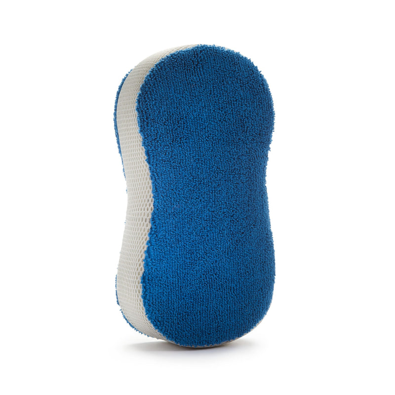 2-in-1 Microfibre Wash Sponge, Blue, 1-pc X4N2