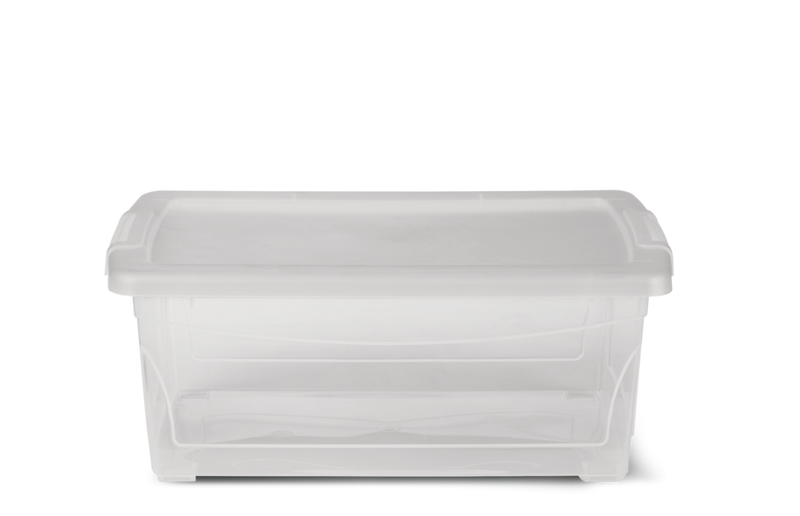 type A Clarity Transparent Storage Box with Lid, 15-L A8S3
