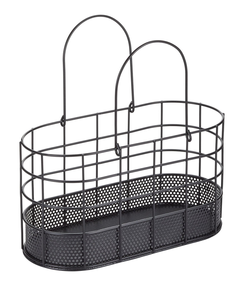 Type A Metal Shower Caddy for Storage/Carrying, Black O6S2