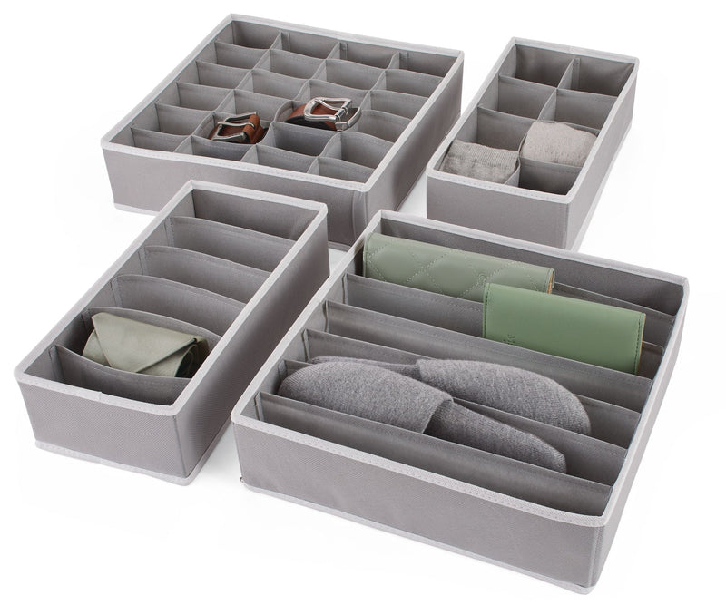 type A Multi-Purpose Garment Drawer Dividers, Collapsible, 4-pk P5A4